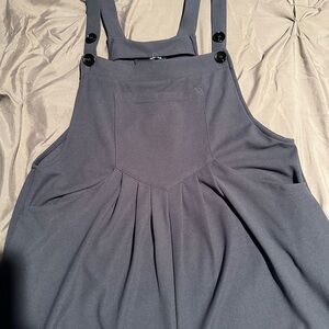 HALARA navy Pinafore Jumpsuit